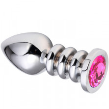 Vandersex Анальная пробка из металла M, серебристый/розовый