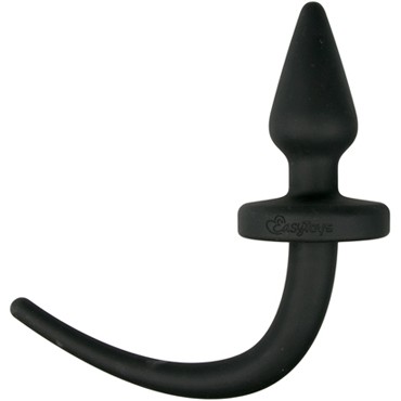 Easytoys Dog Tail Plug Pointy Large, черная