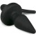 Easytoys Dog Tail Plug Pointy Large, черная