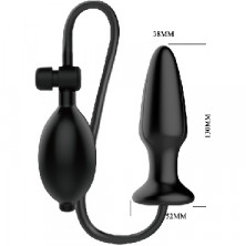 Baile Mr. Play Inflatable Anal Plug, черная