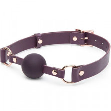 Fifty Shades Freed Leather Ball Gag, фиолетовый