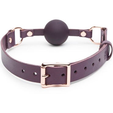Fifty Shades Freed Leather Ball Gag, фиолетовый