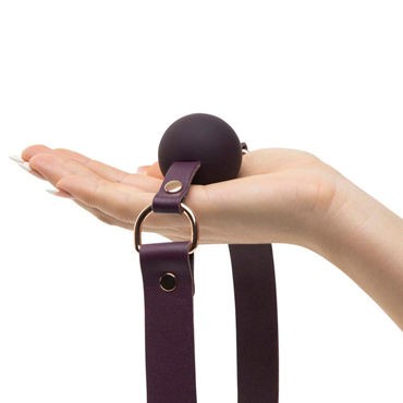 Fifty Shades Freed Leather Ball Gag, фиолетовый