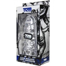 Tom of Finland Clear Realistic Cock Enhancer, прозрачная