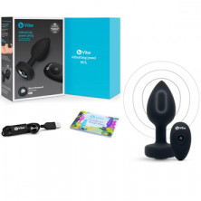 b-Vibe Vibrating Jewel Plug M/L, черная