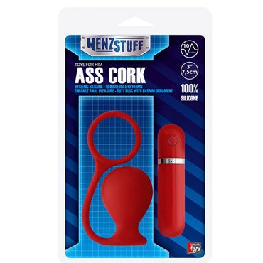 Menzstuff Ass Cork Wide, красная
