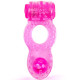 Brazzers Эрекционное кольцо c вибрацией, шариком и шипиками, розовое