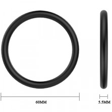 Baile Cock & Ball Rings Rubber Set, черный