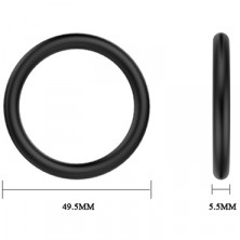 Baile Cock & Ball Rings Rubber Set, черный