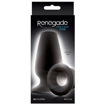 NS Novelties Renegade Peak A Boo Plug, черная