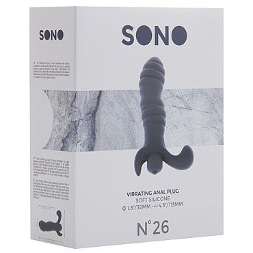 Shots Toys Sono Vibrating Prostate Massager №26, серый
