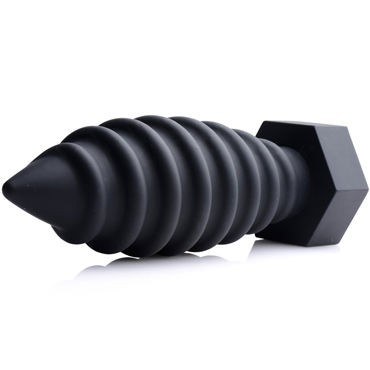 Tom of Finland Screw U Anal Plug, черная