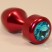 4sexdream Анальная пробка в форме пули, красная