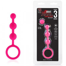 Erotic Fantasy All About Anal Beginner 3 Beads, розовая