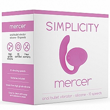 Shots Simplicity Mercer Anal Bullet Vibrator, розовый