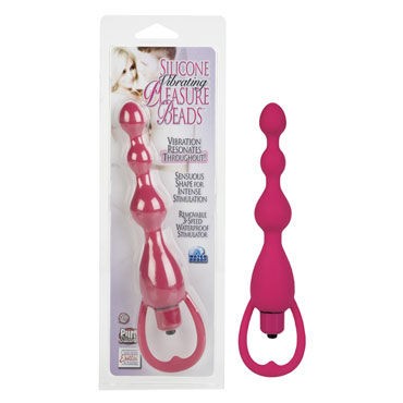 California Exotic Vibrating Pleasure Beads, розовые