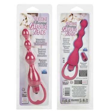 California Exotic Vibrating Pleasure Beads, розовые