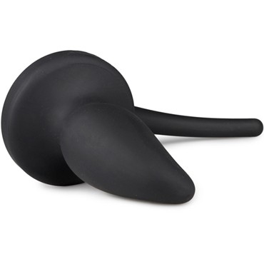 Easytoys Dog Tail Plug Curvy Large, черная