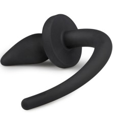 Easytoys Dog Tail Plug Curvy Large, черная