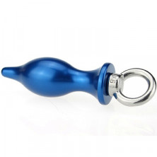 4sexdream Пробка металл с кольцом M, синяя