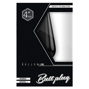 Shots Toys Bottom Line Butt plug Model 1, 10 см черная