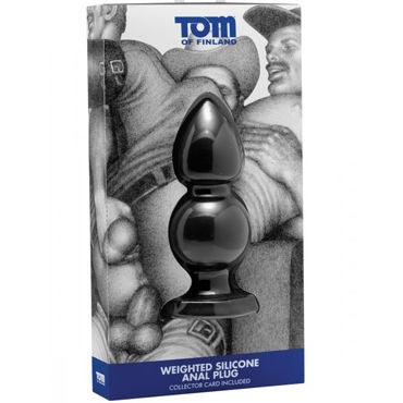 Tom of Finland Weighted Silicone Anal Plug, черная