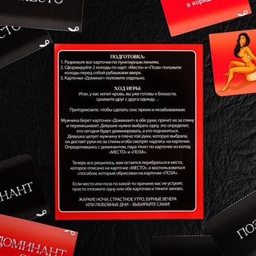 Игра для двоих «Секс шалости», 10 карт, 18+