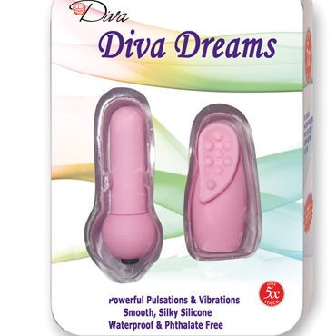 MyWorld Минивибратор+насадка розовые