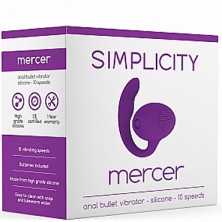 Shots Simplicity Mercer Anal Bullet Vibrator, фиолетовый
