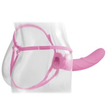 Pipedream Hollow Strap-on 20 см, розовый