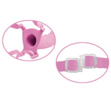 Pipedream Hollow Strap-on 20 см, розовый