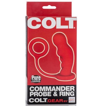 California Exotic Colt Commander Probe & Ring, красный