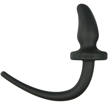 Easytoys Dog Tail Plug Curvy Small, черная
