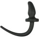 Easytoys Dog Tail Plug Curvy Small, черная
