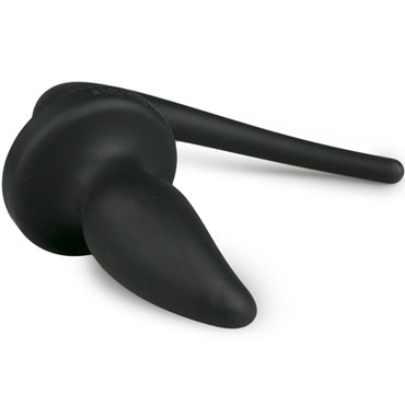 Easytoys Dog Tail Plug Curvy Small, черная