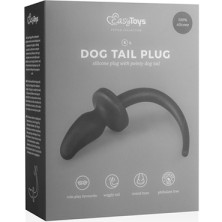 Easytoys Dog Tail Plug Curvy Small, черная