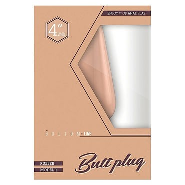 Shots Toys Bottom Line Butt plug Model 1, 10 см телесная
