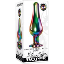 Evolved Rainbow Metal Plug Small, разноцветная