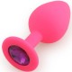 Play Secrets Silicone Butt Plug Medium, розовый/фиолетовый