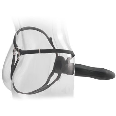 Pipedream Hollow Strap-on 22,5 см, черный