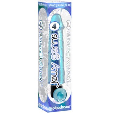 Pipedream Jelly Gems № 4, голубой