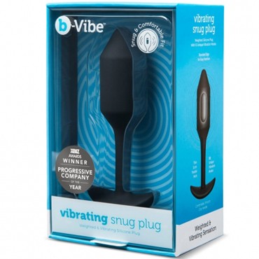 B-Vibe Vibrating Snug Plug 2, черная