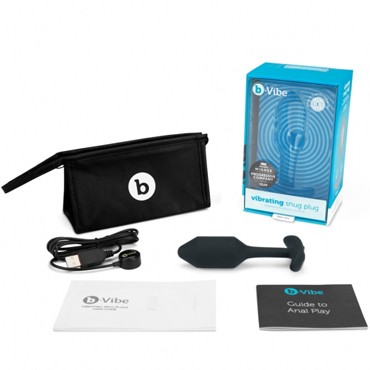 B-Vibe Vibrating Snug Plug 2, черная