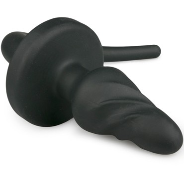 Easytoys Dog Tail Plug Twirly Large, черная