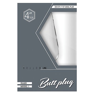 Shots Toys Bottom Line Butt plug Model 1, 10 см прозрачная