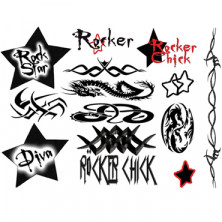 AdultBodyArt Rocker Chick