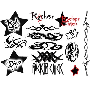 AdultBodyArt Rocker Chick