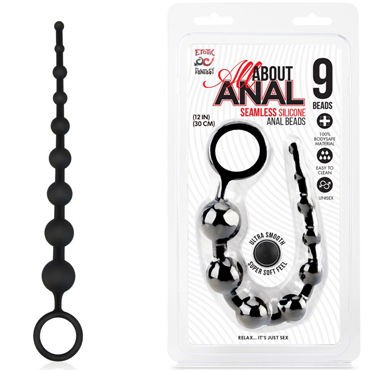 Erotic Fantasy All About Anal 9 Beads, черная