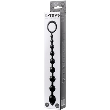 ToyFa A-toys Anal Beads M-Size 28,3 см, черная