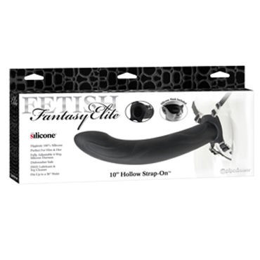 Pipedream Hollow Strap-on 25 см, черный